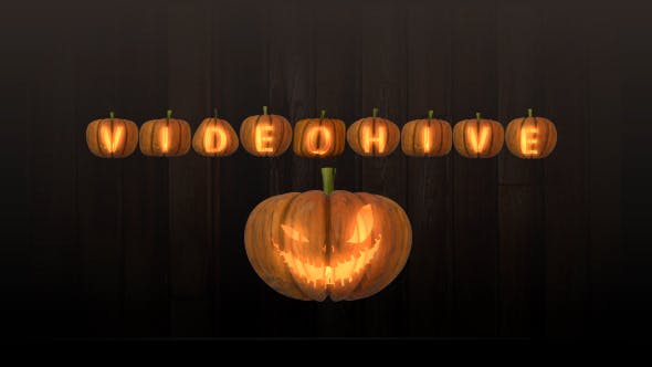 Videohive Pumpkin Letters Pack 20740602