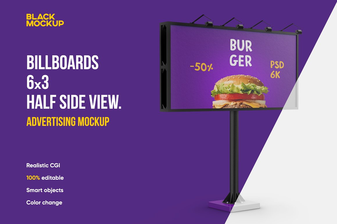 CreativeMarket - Billboard 6x3 Mockup 5529294