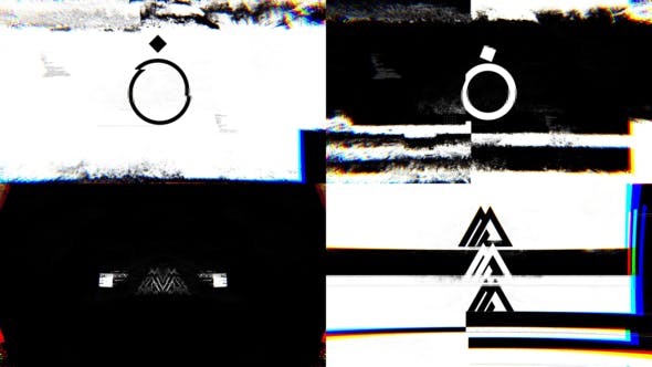 Videohive - Glitch Shapes Logo | For Premiere Pro - 33376739