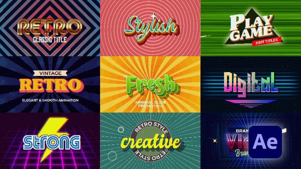 Videohive Retro Titles 32910857