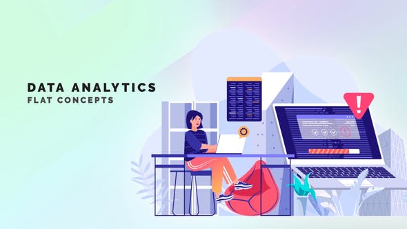 Videohive Data analytics - Flat Concept 33559862