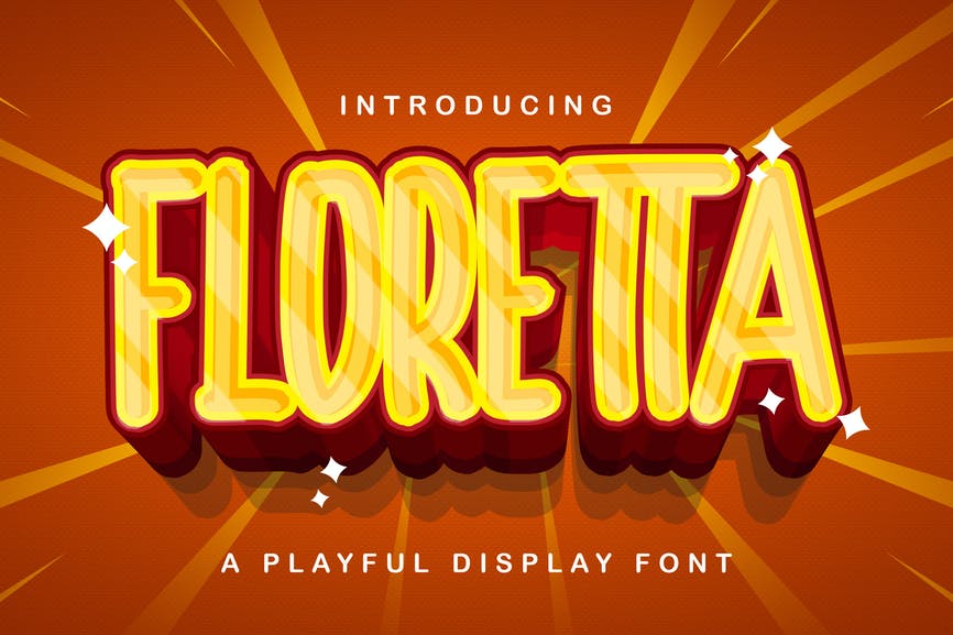 FLORETTA - Playful Display Font
