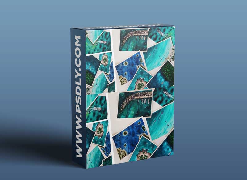 Aerial Seascapes | 6 Paintings | Ocean paintings with Watercolors