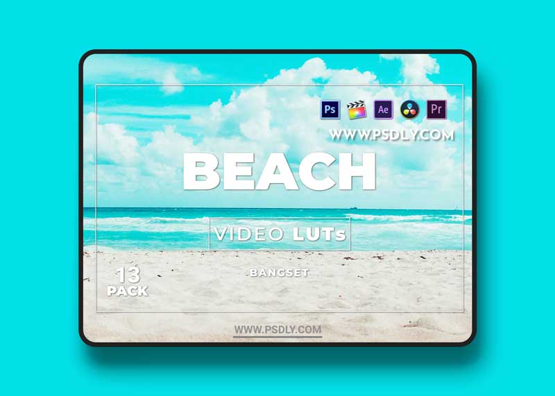 Bangset Beach Pack 13 Video LUTs