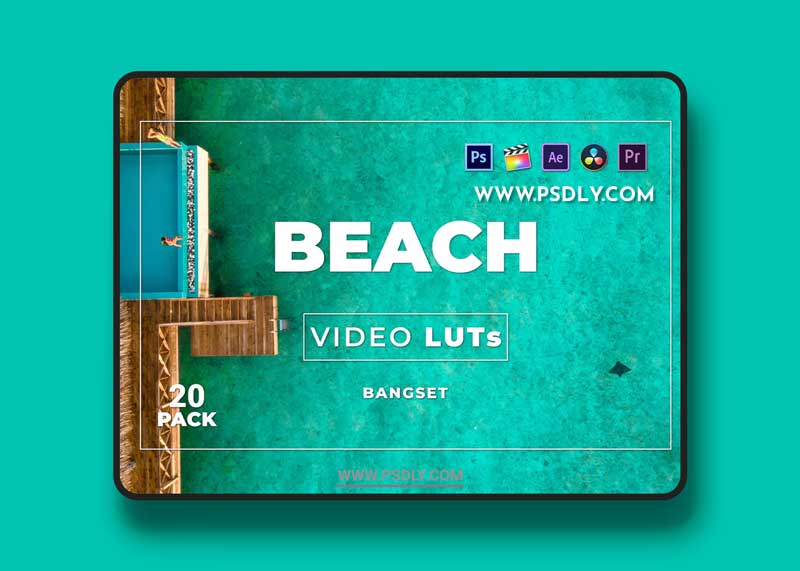Bangset Beach Pack 20 Video LUTs