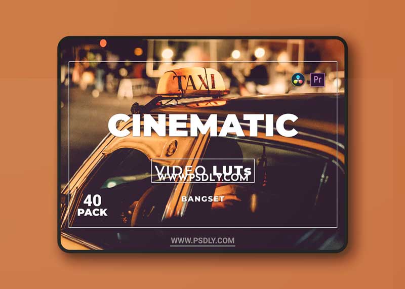 Bangset Cinematic Pack 40 Video LUTs HV685AM