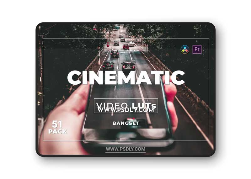 Bangset Cinematic Pack 51 Video LUTs WVXK8XH