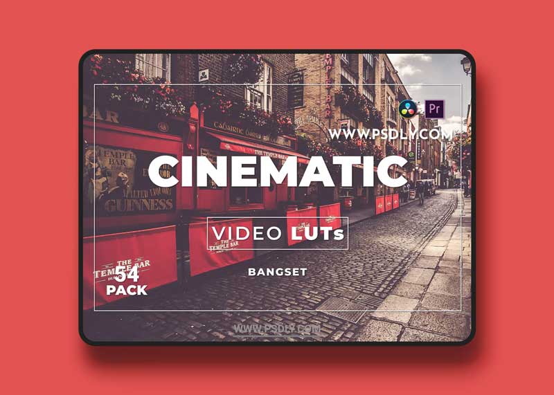 Bangset Cinematic Pack 54 Video LUTs Y85NNTJ