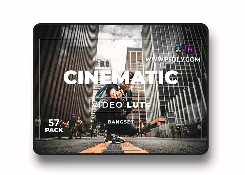 Bangset Cinematic Pack 57 Video LUTs 86T2YDB