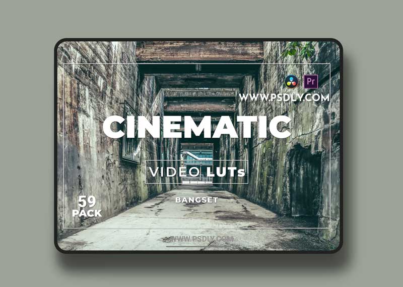 Bangset Cinematic Pack 59 Video LUTs 9LGL8DG