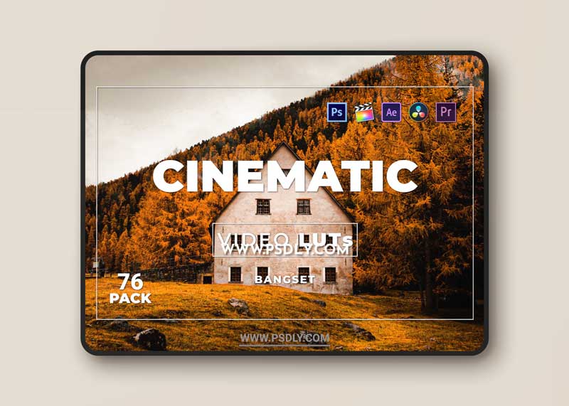 Bangset Cinematic Pack 76 Video LUTs 4YKU4QA