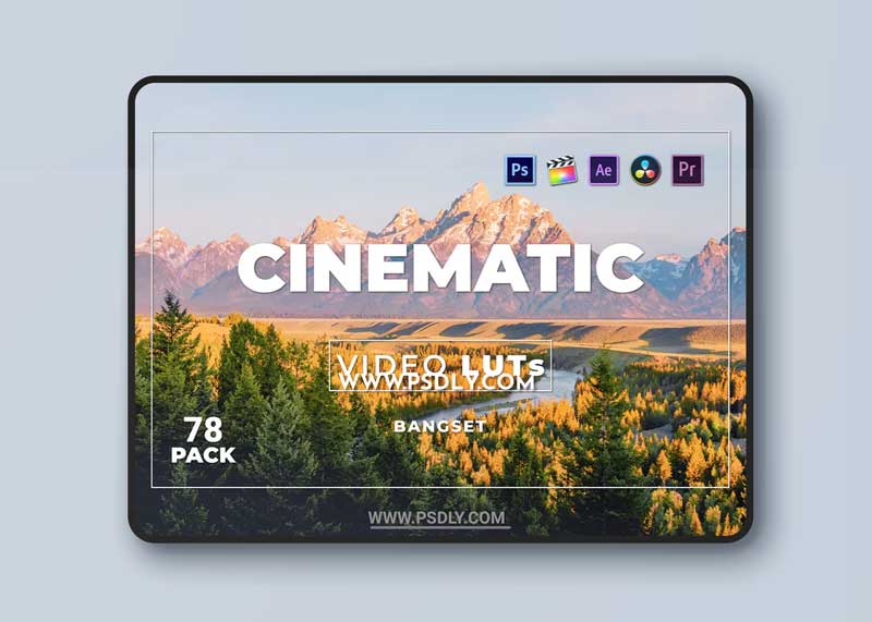 Bangset Cinematic Pack 78 Video LUTs 9YMU7L8