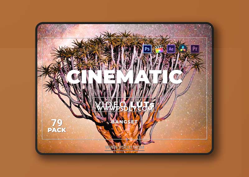 Bangset Cinematic Pack 79 Video LUTs FJ6WLRW