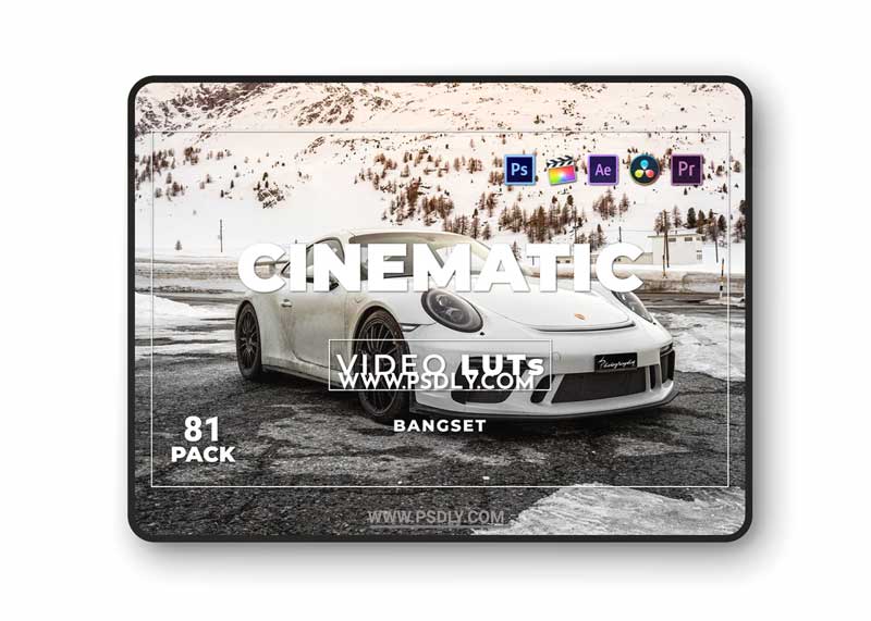 Bangset Cinematic Pack 81 Video LUTs CMB68Q2