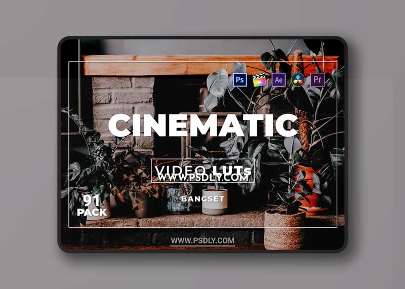 Bangset Cinematic Pack 91 Video LUTs X7T2ELE