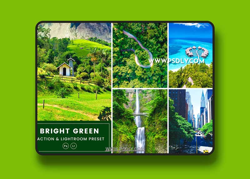 Bright Green Action & Lightrom Presets