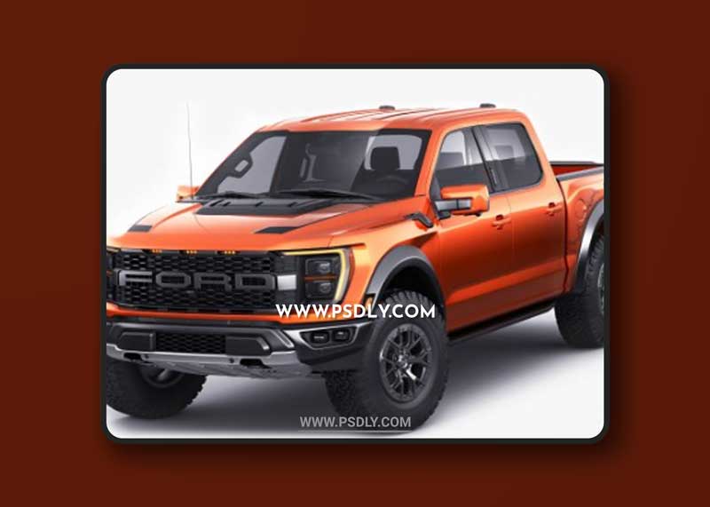 Cgtrader - Pick-up F-150 2021 Raptor 3D model