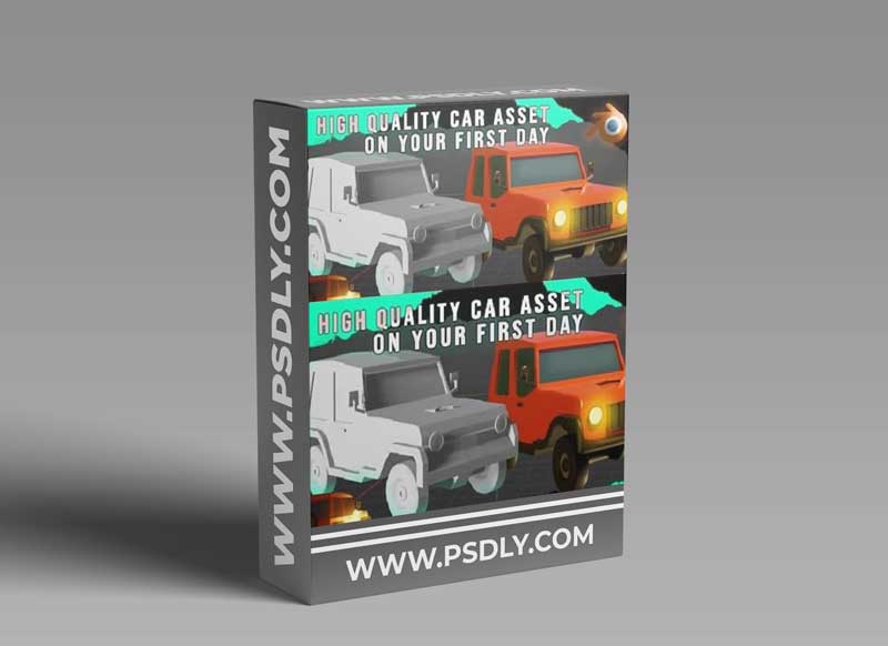 Create a Realistic 3D Car Model on your First Day in Blender - [Modeling from low-poly to high-poly]