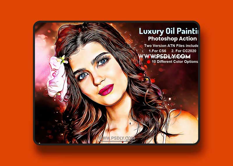 CreativeMarket - Luxury Oil Painting Photoshop Action 5704092