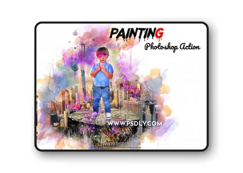 CreativeMarket - Painting Photoshop Action 6272899