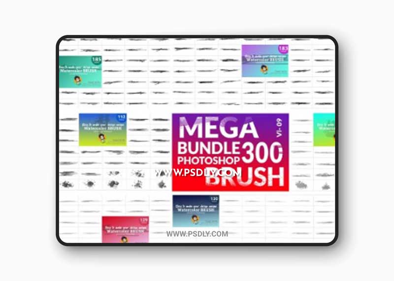 CreativeMarket - Watercolor Brush Bundle 5754878