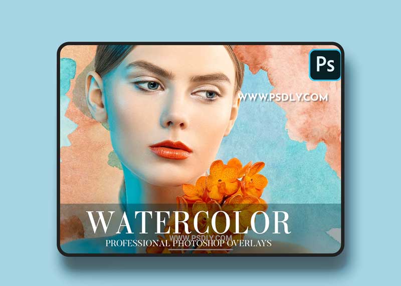 CreativeMarket - Watercolor Overlays Photoshop 4948745