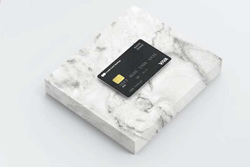 Credit Card Mockup QLU85ZY