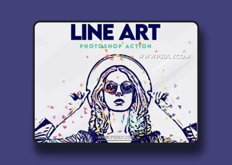 GraphicRiver - Modern Line Art Effect Photoshop Action 26986358