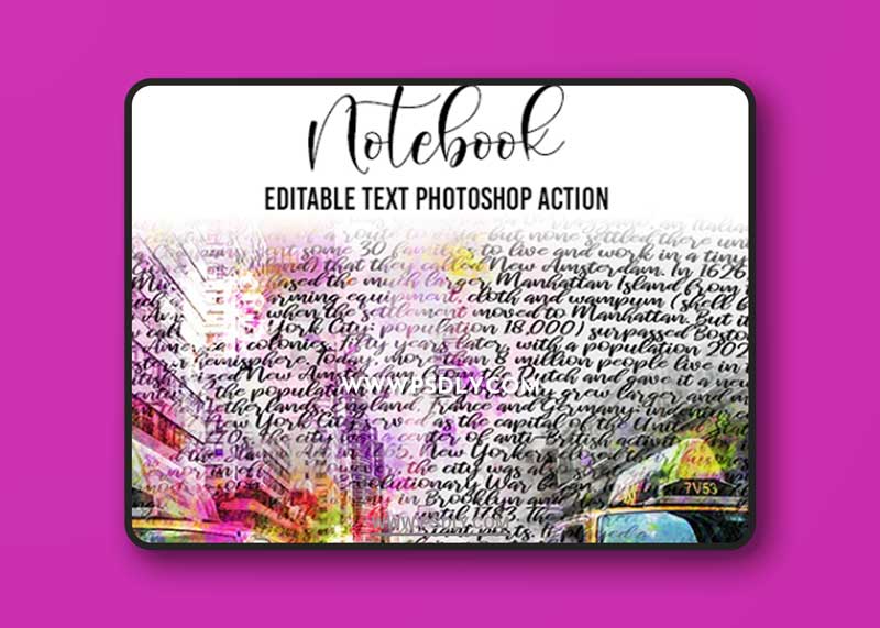 GraphicRiver - Notebook Photoshop Action 24181068