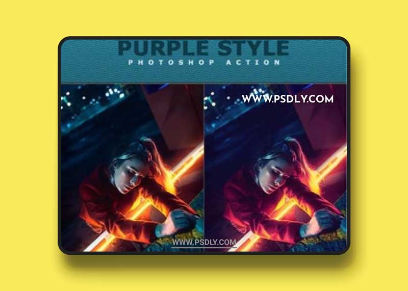 GraphicRiver - Purple Photoshop Action 26901114