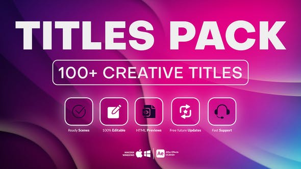 Videohive 100+ Creative Titles 33559896