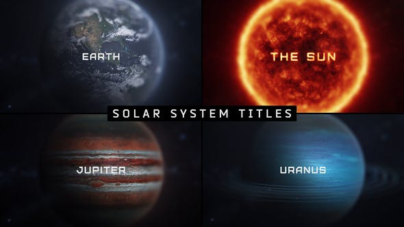 Videohive Macro Planets Titles 30143773