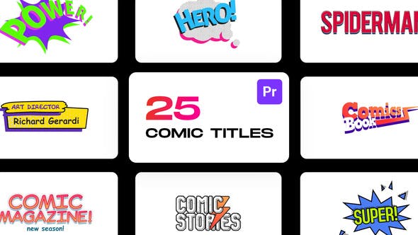 Videohive - Comic Titles for Premiere Pro - 33323622