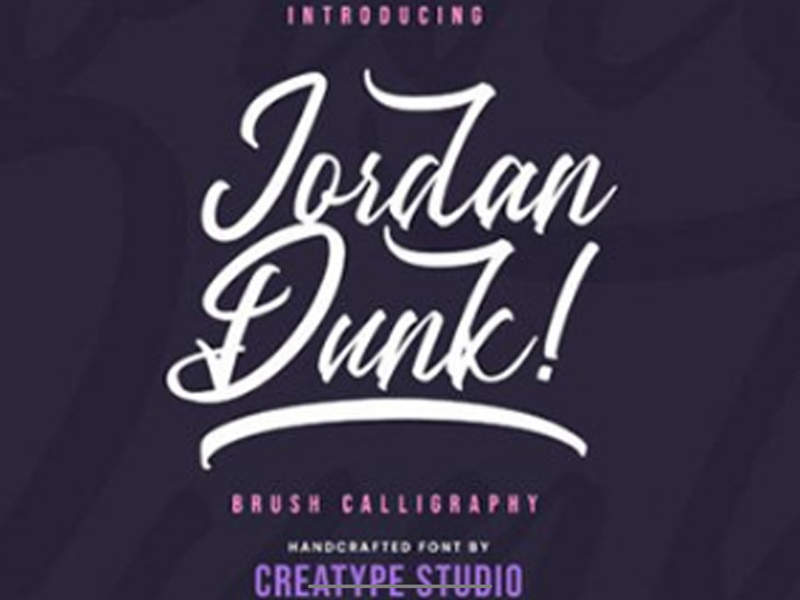 Jordan Dunk Font