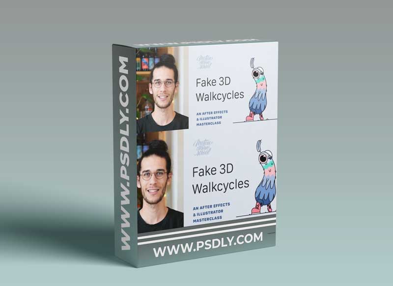 Motion Design School – Fake 3D Walkcycles in After Effects