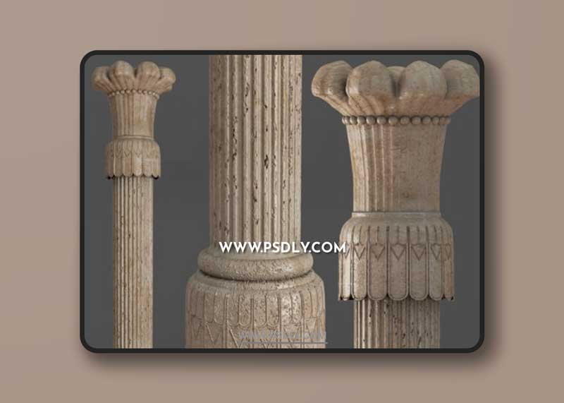 Persian Column 3D Model