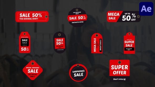 Videohive Discount Sale Titles | After Effects 33491926