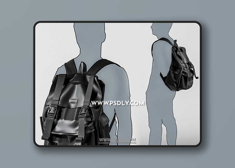Backpack UNIVERSAL BLACK 3D Model