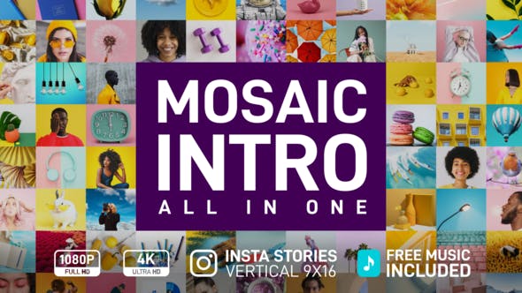 Videohive - Mosaic Intro - 33065272