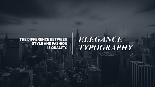 Videohive Minimal Typography 22953634