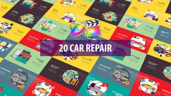 Videohive - Car Repair Animation | Apple Motion & FCPX - 33373287