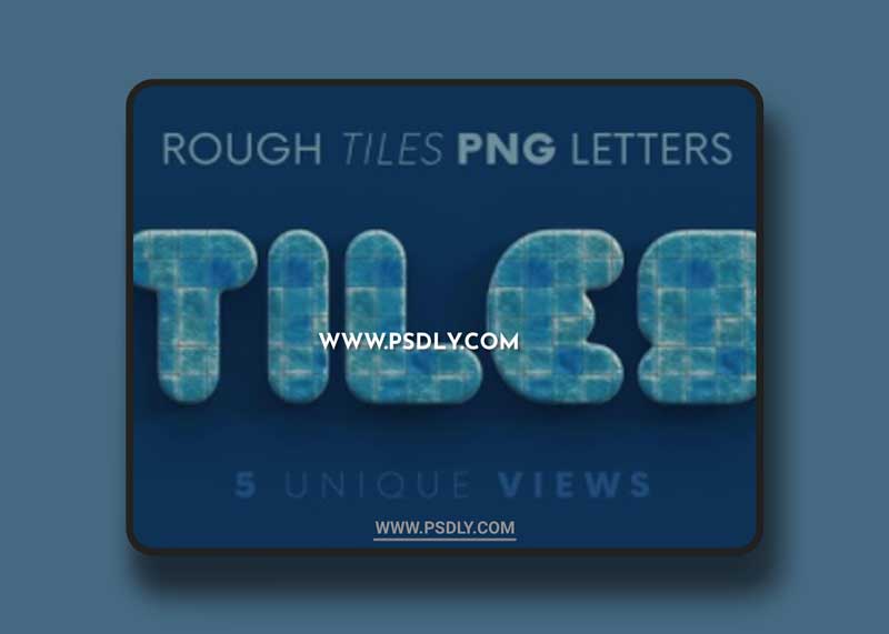 Rough Tiles - 3D Lettering