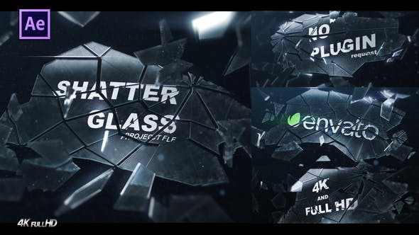 Videohive Shatter Glass Logo Intro 32866569