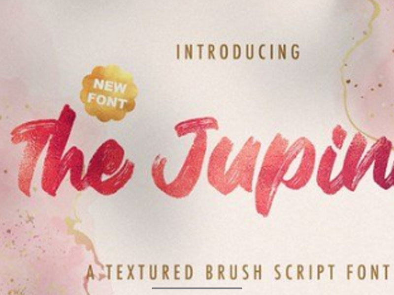 The Junipes - Textured Brush Font