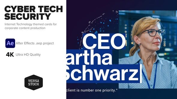 Videohive Corporate Cybersecurity Technology Promo 33334435