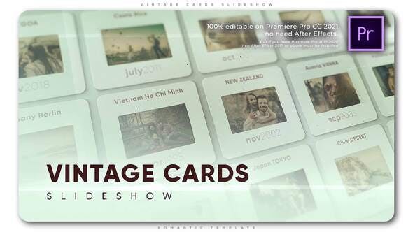 Videohive - Vintage Cards Slideshow - 33362888
