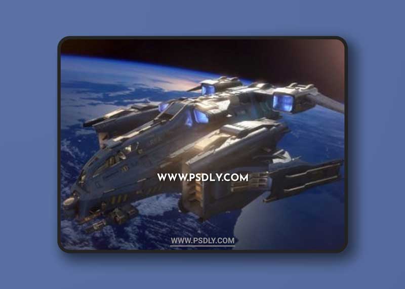 Y-30 Space fighter 3D Model