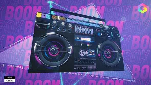 Videohive Boombox Audio Visualizer 33336801