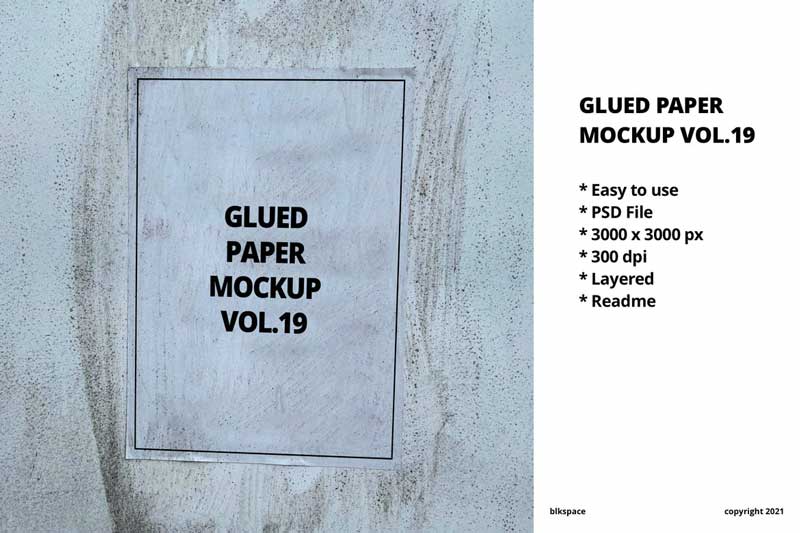 Glued Paper Mockup Vol.19 G8J2NWK