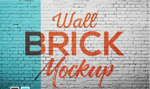 CreativeMarket - Wall Brick Mock up 5270800